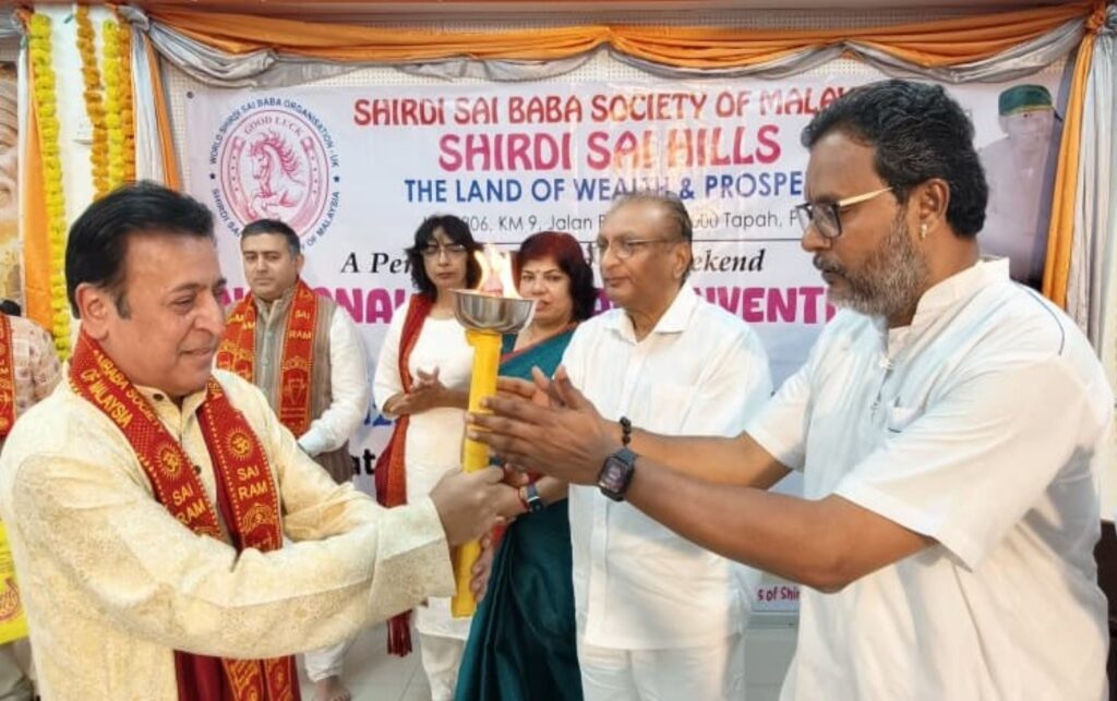 Sai Baba Peace Torch became the flame of peace in Tapah